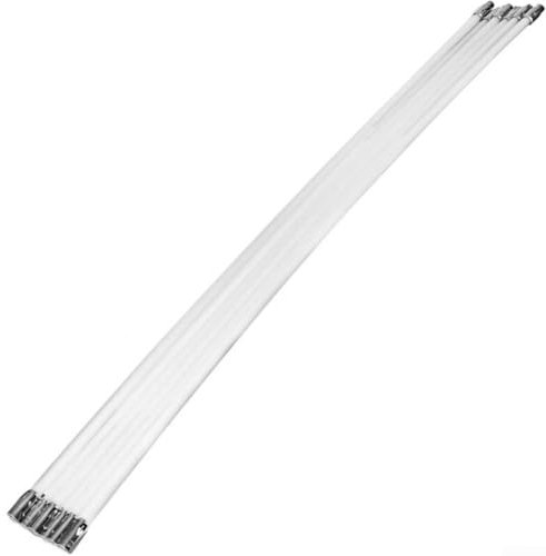 Kit de ramonage professionnel avec tiges flexibles de 3 m, brosse à tête ronde, outil de nettoyage pour cheminée en brique en métal, fixation de perceuse électrique