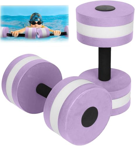 Lot de 2 haltères en mousse aquatique pour piscine et exercices aquatiques