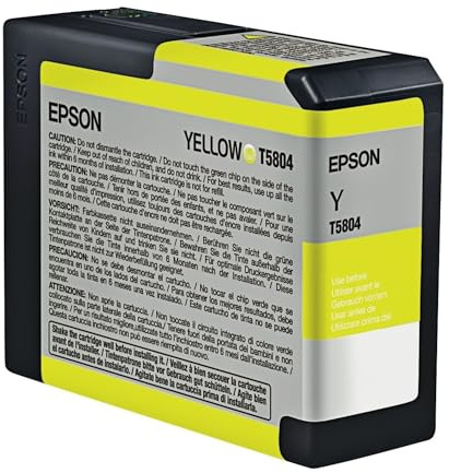 Epson Ink Cartridge 80 ml, Yellow, Genuine