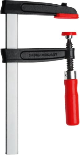 BESSEY Temperguss-Schraubzwinge TGRC50S12 | 500 mm Spannweite | Solide Schraubzwinge mit Tempergussbügel für präzises und zuverlässiges Spannen bei täglichen Arbeiten