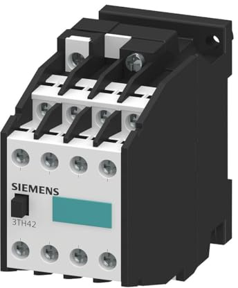 Siemens 3TH4244-0AP0 Contactor Relay 44E En 50 011 4No+4Nc, Screw Terminals AC Operation AC 230/220V 50Hz, 276/264V 60Hz, White