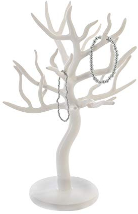 arbre à bijoux blanc