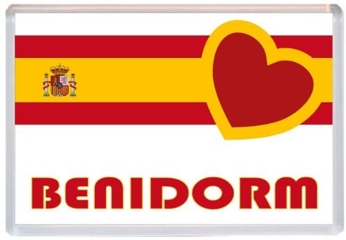 Benidorm - Spain - Europe - Spanish Flag- Jumbo Fridge Magnet
