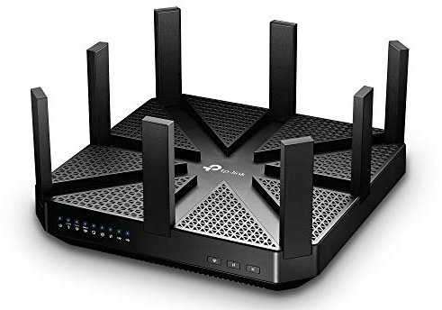 TP-Link AC5400 Tri-Band Gaming Wi-Fi Router, Broadcom 1.4GHz Dual-Core CPU, 5 Gigabit Porte, 2 USB Porte, 8 Antenne, MU-MIMO, VPN, IPTV, Wireless On/Off, WPS