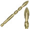 Draak 10mm Tile 4 Point Carbide Twist Spiral 1/4 Hex Shank Bit Glass Hard Tiles Drill Ground Tip