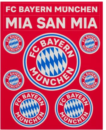 FC Bayern München Aufkleberbogen / Aufkleber / Sticker 9er Set FCB