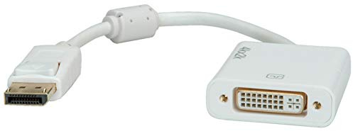 Rotronic Roline 12033136 4 K2 k DisplayPort Male to DVI Female Adapter White