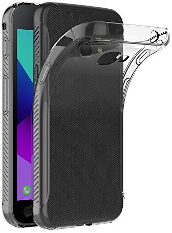 AICEK Samsung Galaxy Xcover 4 Hülle, Transparent Silikon Schutzhülle für Galaxy Xcover 4 Case Crystal Clear Durchsichtige TPU Bumper Xcover 4 Handyhülle