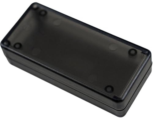 Hammond Electronics 1551CTSK Universal-Gehaeuse 15 x 30 x 65 ABS Schwarz (transparent), 3 Stück