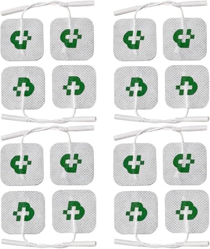 TESMED Elettrodi Universali, 16 Pezzi, 50 x 50 mm | Compatibili con spinotto da 2 mm e con diverse marche; non richiedono gel.
