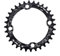 Plato de icleta Montaña 32/34/36 / 38T Solo Plato Estrecho Ancho Plato 104 BCD, BMX Carretera icleta de Montaña Solo Velocidad Manivela Anillo Reparación Piezas - Negro, Rojo