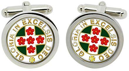 Gift Shop Royal Auftrag von Schottland Freimaurer Manschettenknöpfe in Chrom Verpackung