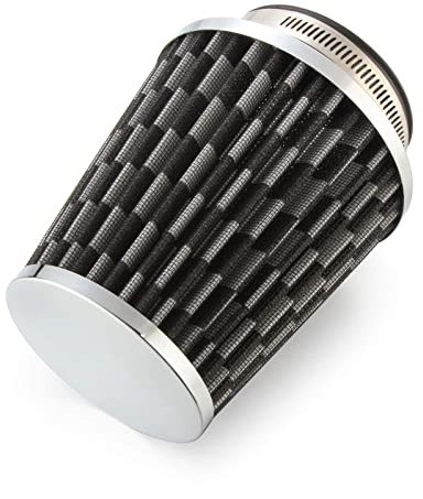 Madlife Garage Filtro dell'aria universale a cono ad alto flusso da 76 mm (nero, blu, rosso)