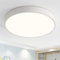 Natsen Deckenlampe 24W LED Deckenleuchte Rund Flach Küchenlampe Wohnzimmerlampe Flurlampe,Warmweiß 3000K, 1920Lumen, Ultraslim Leuchte für Schlafzimmer Wohnzimmer Büro Diele Flur, Weiß (30 x 30 x 4cm)