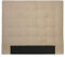 LOUNGITUDE - MEGAN - Tête de lit - Capitonné - En tissu - Beige - 160cm