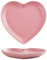 LMMJYF Assiette créative d'amour Nordique de 6/8 po Assiette de Couple en Forme de Coeur Vaisselle en céramique Bol à Soupe de 8 po-Assiette Rose de 6 Pouces