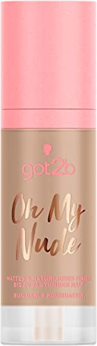 got2b Buildable Foundation Oh My Nude 055 Cashmere, langanhaltendes Make-up für ein semimattes Finish, mit feuchtigkeitsspendendem AQUARICH-Komplex, 30 ml