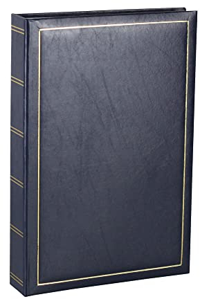 Classic Fotoalbum Fotobox Einsteck Foto Memo Album Buchalbum: Farbe: Blau | Format: 300 Fotoalbum