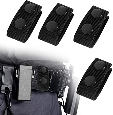 ZoeTekway Pack de 4 trabillas tticas - Cinturn de batalla desmontable y fijo rpidamente para exteriores