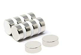 N42 Neodymium Disc Magnet - 11/16 in. dia x 1/4 in. thick - 13.75lbs Pull (Pack of 10)
