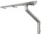 INEFA Dachrinnen Set Gartenhaus, Carport, Terrasse, NW100 / 100mm halbrund 4m Grau 1 Dachseite, Regenrinne PVC für Pultdach, Made in Germany