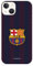 FC Barcelona Rayas Blaugrana Schutzhülle für iPhone 14 Schutzhülle aus flexiblem Silikon mit offizieller Lizenz FC Barcelona