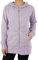 JOPHY & CO. Felpa Donna Lungo con Cappuccio, Cerniera e Tasche (cod. 9047) (XL, Lilla)