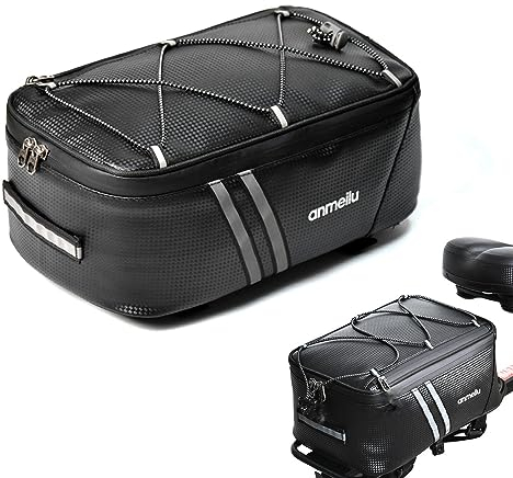 Sac à Bagages Pour Vélo 8L - Porte-Bagages Arrière, Polochon, Rangement Étanche Pour Selle