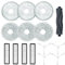 15 Pezzi Kit Accessori per Aspirapolvere Robot, Ricambio Aspirapolvere, Accessori Kit Ricambi Compatibile per Mocio per Dreame L10s Ultra, S10, S10Pro
