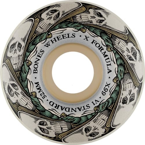 Bones Wheels X-Formula X99 Skateboard-Räder, Schmetterlingseffekt, 52 mm, 99A, V1 Standard, WSCAXBFF5299A4