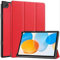 GIOPUEY Funda Compatible con Teclast M40/M40 Pro/P20S/P20 HD, Piel Carcasas, Plegable Funda con Soporte, Protección 360° - Rojo