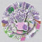 Purple Lavender Aufkleber Purpurne Lavendel Sticker Set 50 Stücke Niedlich Deko für Auto Laptop Skateboard Fahrrad Moped Motorrad Fahrrad Computer,Geeignet für Erwachsene Kinder