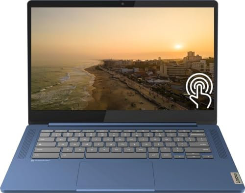 Lenovo 2023 Slim 3 Chromebook Laptop for Students, 14 Inch FHD Touch-Screen, MediaTek Kompanio 520 Processor, 4GB RAM, 64GB eMMC, MediaTek Graphics, Wifi6, Bluetooth, Chrome OS, Abyss Blue