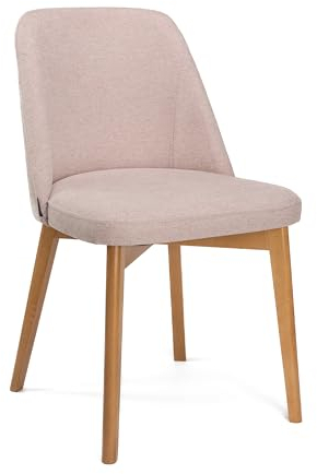 Dublino Esszimmerstuhl Ramona - 1.Stück - Esstisch Stuhl in Rosa - Küchenstuhl - Posterstuhl - Essstuhl/Esstischstuhl für Küche, Wohnzimmer, Esszimmer, Büro - Primo 61