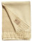 TILLHÅLL Sommer Wolldecke aus 100% Reiner Bio-Lammwolle | leicht & weich | Made in Germany | 130x190 cm | Double-face Optik – Beige