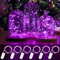 6 Stück LED Lichterkette Batterie Betriebe, 2M 20LEDs Rosa Mini Lichterketten Silber Kupferdraht Batteriebetrieb, LED Beleuchtung Batteriebetrieben Deko für Flasche, Urlaub,Weihnachten Deko
