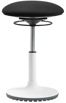 TOPSTAR Living Chair Move höhenverstellbarer Bürohocker, ergonomischer Arbeitshocker, drehbarer Sitz, Sitzhöhe von 45-58 cm, schwarz