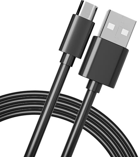 pluX Micro USB Cable, Android Charger Cable Fast Charging Cable Lead for Samsung Galaxy S7 Edge S6 S5 J7 J6 J5 J3 Note 5 A6 A10, Y7 Y6, Kindle, Xbox, PS4 Sony HTC (1 Meter) - Black