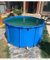 Frame Pool Schwimmbecken Pools Große Oberirdische Schwimmbecken 60 80 100 cm Tief, Outdoor Hinterhof Pool Set Rund Für Kleinkinder/Erwachsene/Kinder Baden Schwimmen, Heavy Duty PVC Rahmen Boden Po