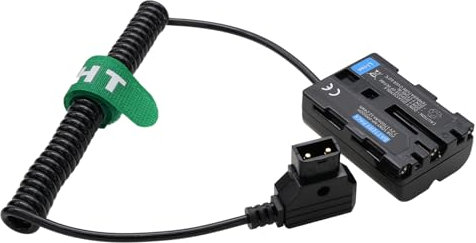 HangTon V-mount D-tap to NP-FM500H Dummy Battery for ARRI WCU-4 Wireless Compact Unit Sony Alpha A200 SLT-A57 A77 A99 Camera, 7.2V Coiled Cable