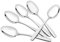 Loiycg 6 Pieces Stainless Steel Table Serving Spoons, Large Buffet Serving Spoon