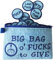 Pipihome Bolsa Grande de F*CKS to Give con Cremallera, Funny F*CKS Bag with 17 Different Coins, Distintivo Bordado 3D Divertido, Regalo Divertido para Aliviar el Estrés en la Oficina (Azul)
