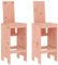 HETFTJN Balkon Stühle Angelstuhl Balkonstuhl Balkon Sessel - Barhocker 2 STK. 40x42x120 cm Massivholz Douglasie für Garden Outdoor Balcony Terrassen