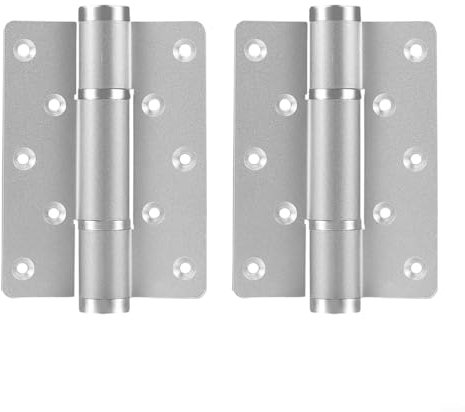 EXTRWORY Bisagras, 2 piezas bisagras de acero inoxidable en calidad marina, pero formato fino, armario de puerta (plateado)