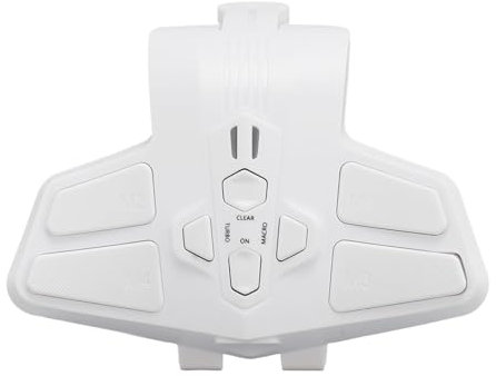 Paletas Traseras para Controlador Paletas Plug and Play para Botones de Expansión de Clip Trasero Programables para Controlador Accesorio de Tecla Trasera (White)