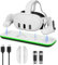 Ladestation für Meta Quest,USB, VR-Ladeständer Induktive Headset und Controller, VR Ladestatione mit 2 Batterien Wiederaufladbare/Type-C Ladekabel (Ladestation für Quest 3)