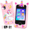 GREENKINDER Kids Smart Phone Toys for Girls, 2.8 Inch Touchscreen with Dual Camera, MP3 Music Player, Age 3-8, Pink