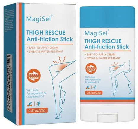 Skin Protection Stick,Oberschenkel Reiben Schutz,Anti Wundreiben Stick Oberschenkel,23g Anti-Reibungs Creme für Oberschenkel und Füße,Thigh Rescue Anti Chafe,Anti Scheuern