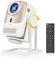 Beamer【Autofokus/Trapezkorrektur】 4K unterstützt, 1080P FHD, 450ANSI Smart Tragbarer Beamer mit Android OS, WiFi6 Bluetooth 5.2, 360° Drehbar Projektor für Smartphone, TV Stick, PS5, Heimkino/Outdoor