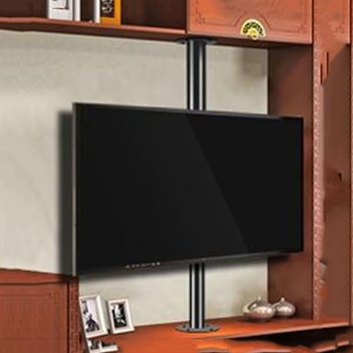 BMWJYLPM Voll schwenkbare und neigbare TV-Halterung – 360 Grad drehbarer Rahmen für LCD-Fernseher, drehbarer Rahmen für Bodenständer-Trennwände, drehbarer Sockel für Fernsehschränke, Trennwandhalteru